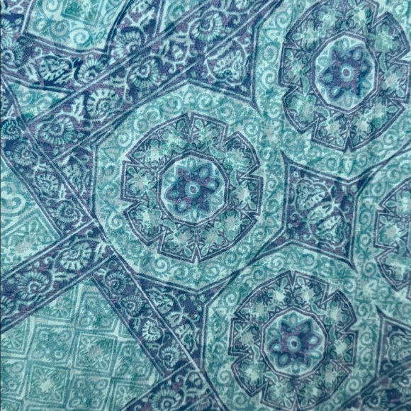 Ruby Rd blouse under shirt cami tank attached semi sheer top tassel trim 1X NEW - Picture 5 of 5